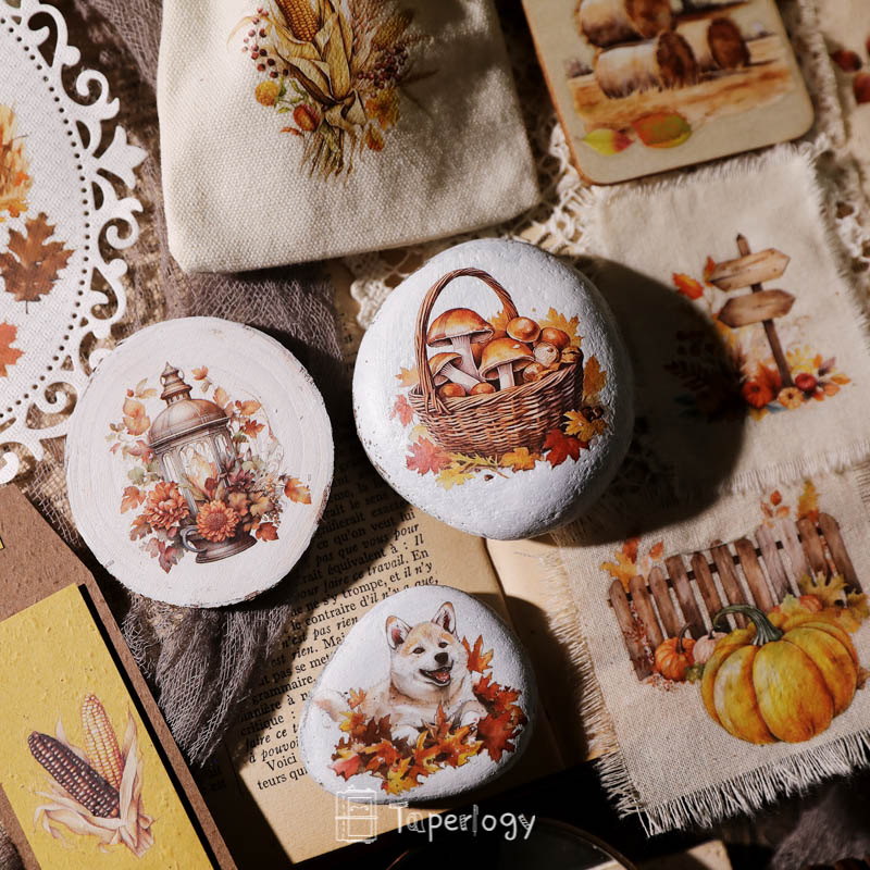 Toli Rustic Fall Rub-on Stickers