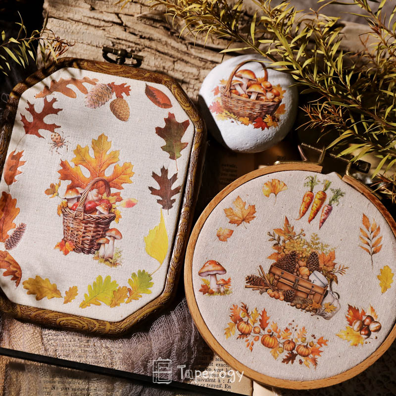 Toli Rustic Fall Rub-on Stickers