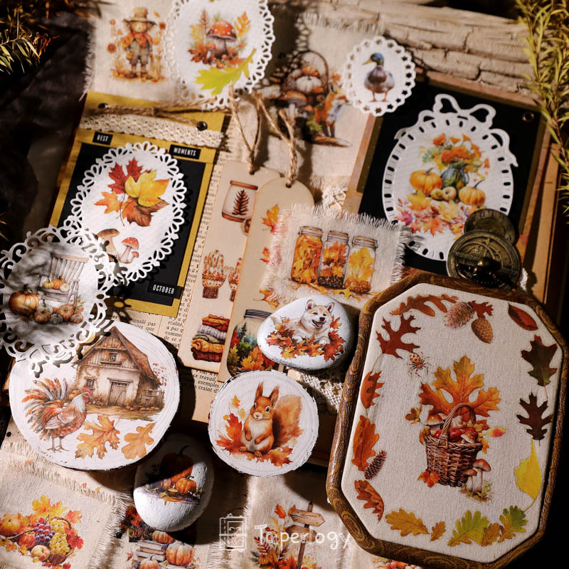 Toli Rustic Fall Rub-on Stickers