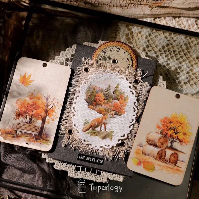 Toli Rustic Fall Rub-on Stickers