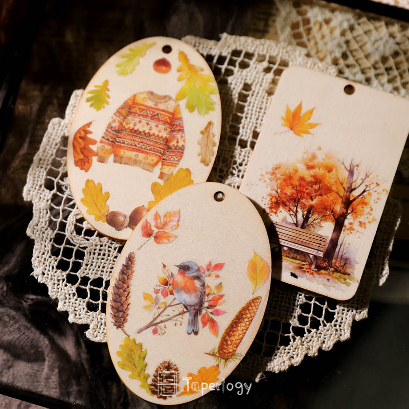 Toli Rustic Fall Rub-on Stickers