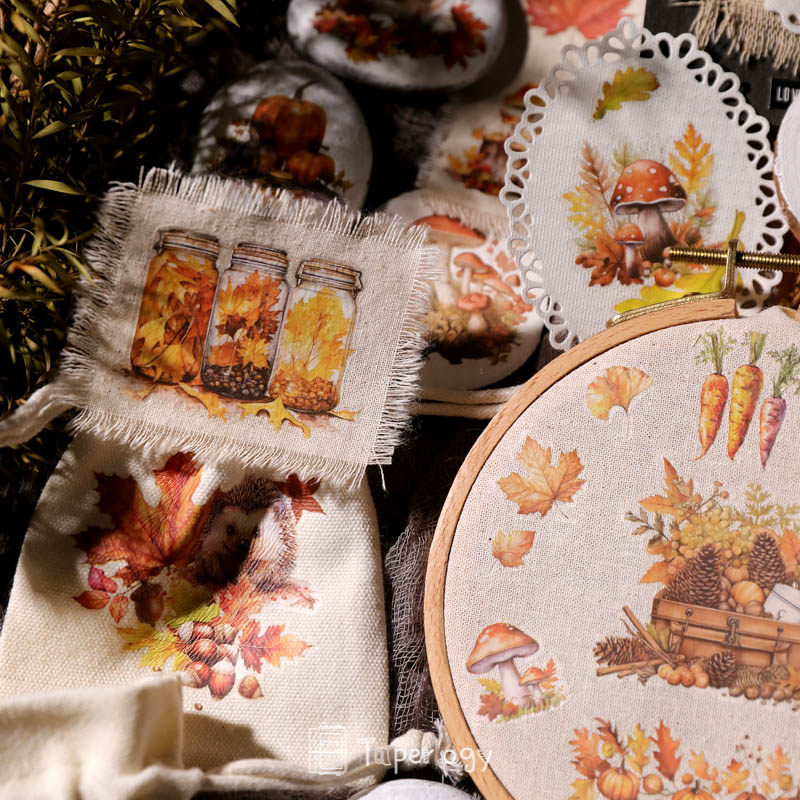 Toli Rustic Fall Rub-on Stickers