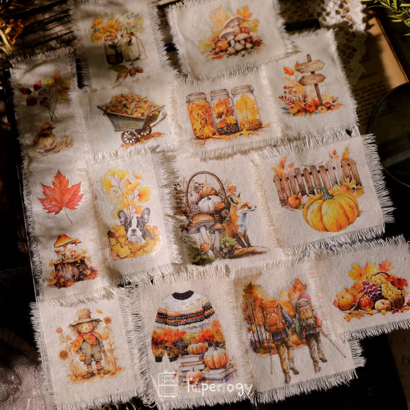 Toli Rustic Fall Rub-on Stickers