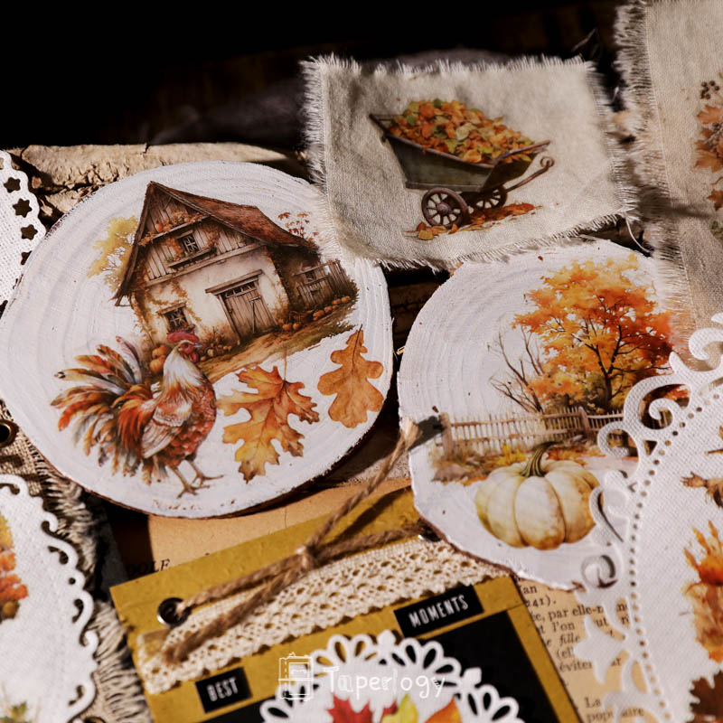 Toli Rustic Fall Rub-on Stickers