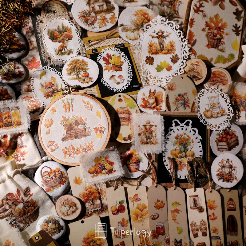 Toli Rustic Fall Rub-on Stickers