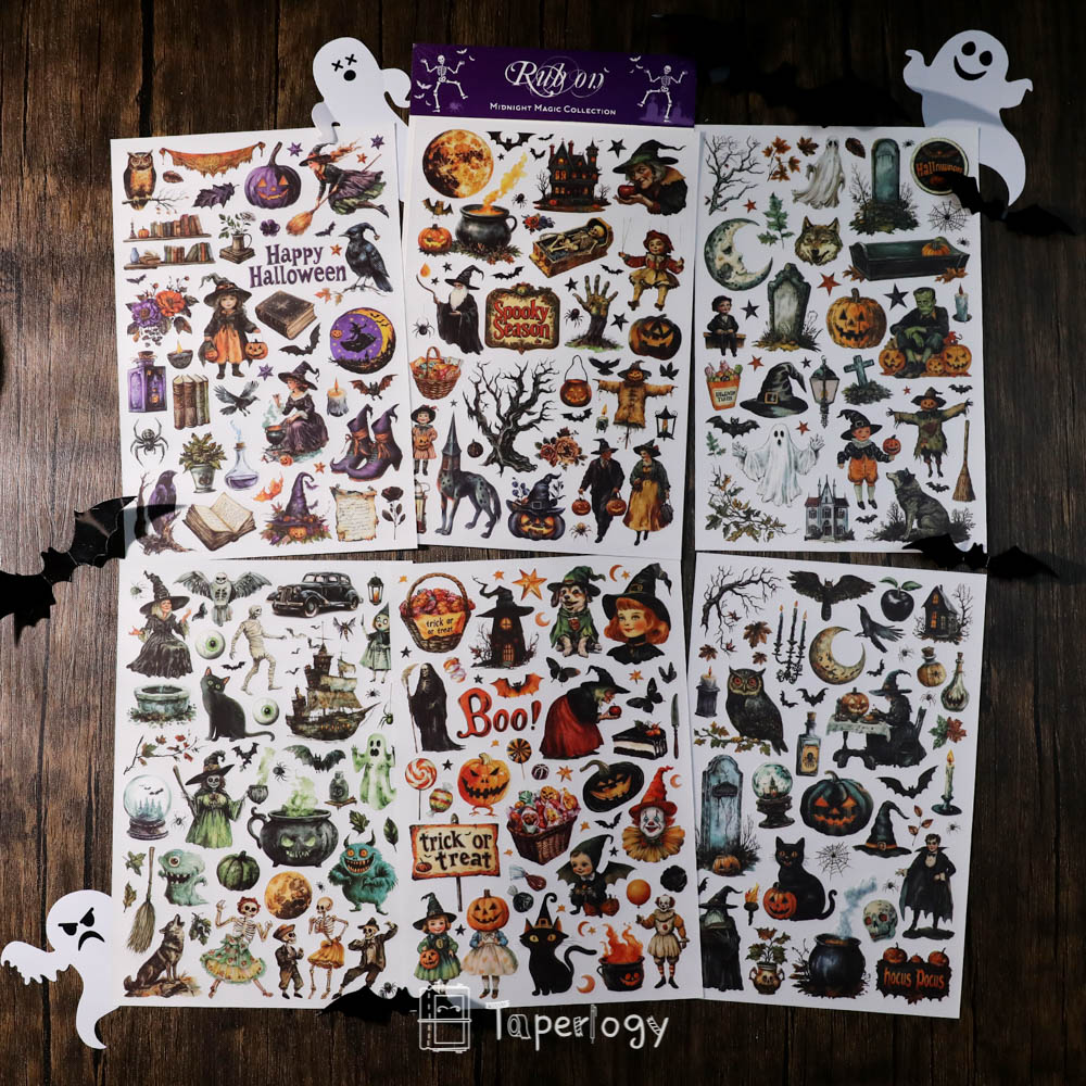 Poli Midnight Magic Rub-on Stickers