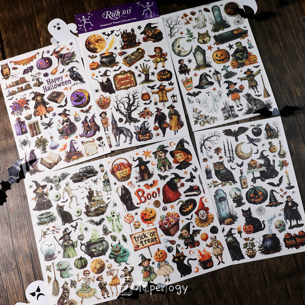 Poli Midnight Magic Rub-on Stickers