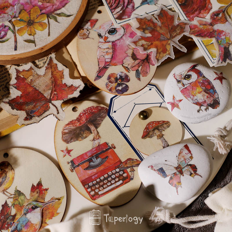 Yomu Whimsical Autumn Rub-on Stickers