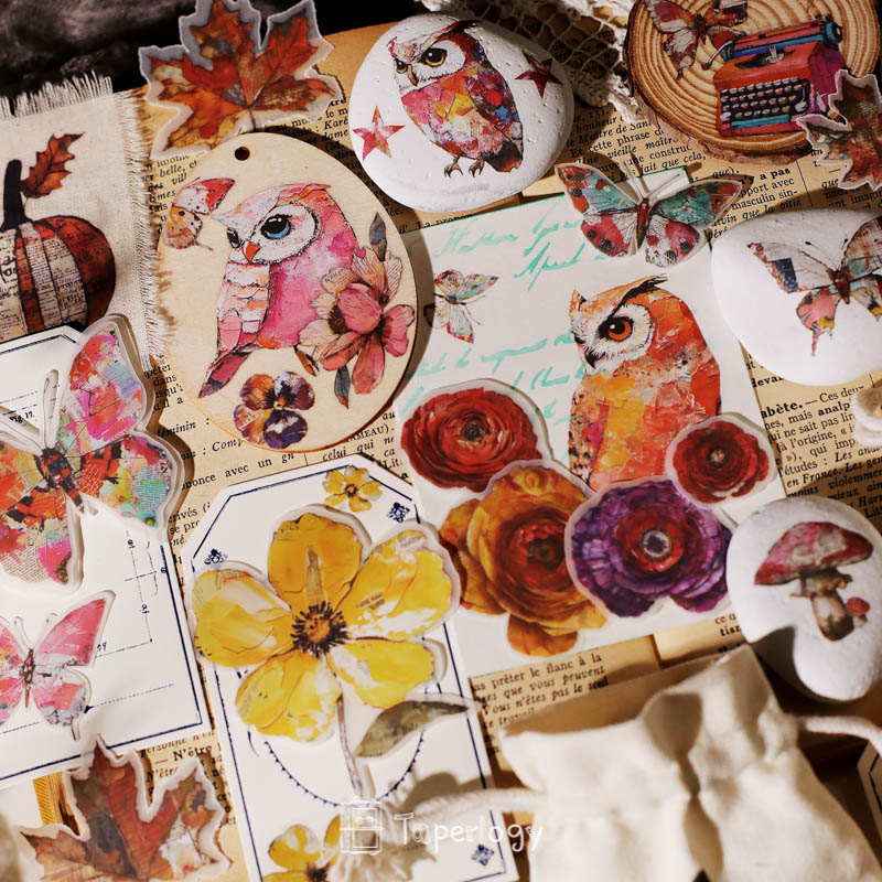 Yomu Whimsical Autumn Rub-on Stickers