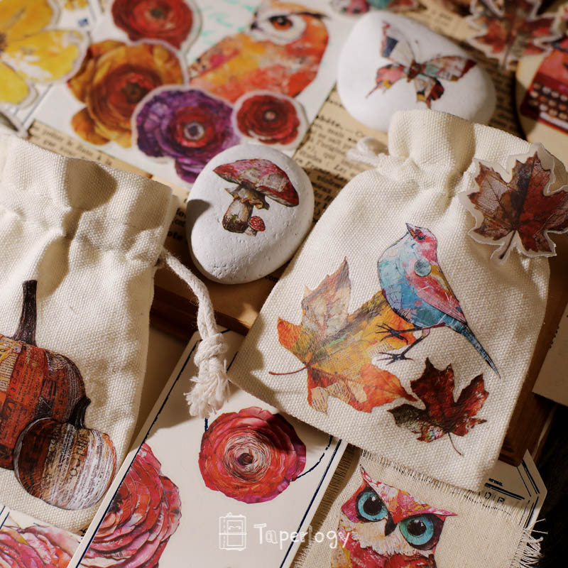 Yomu Whimsical Autumn Rub-on Stickers