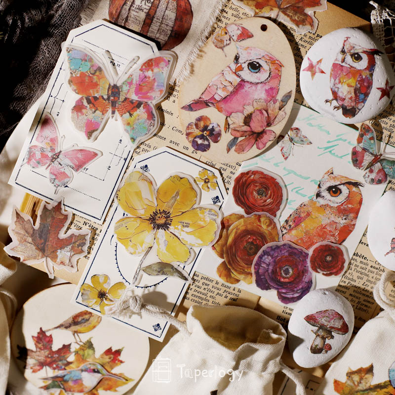 Yomu Whimsical Autumn Rub-on Stickers