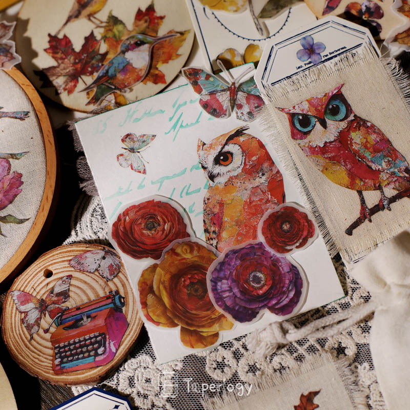 Yomu Whimsical Autumn Rub-on Stickers