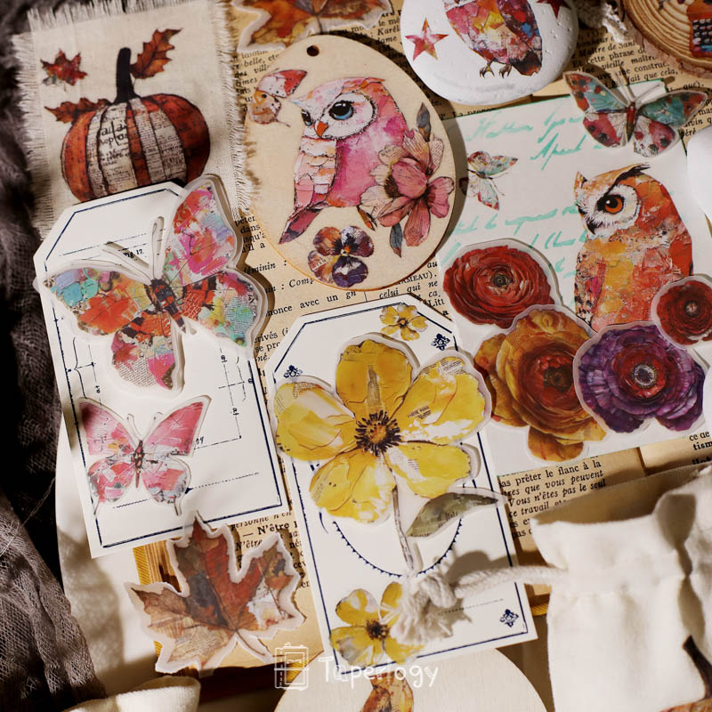 Yomu Whimsical Autumn Rub-on Stickers