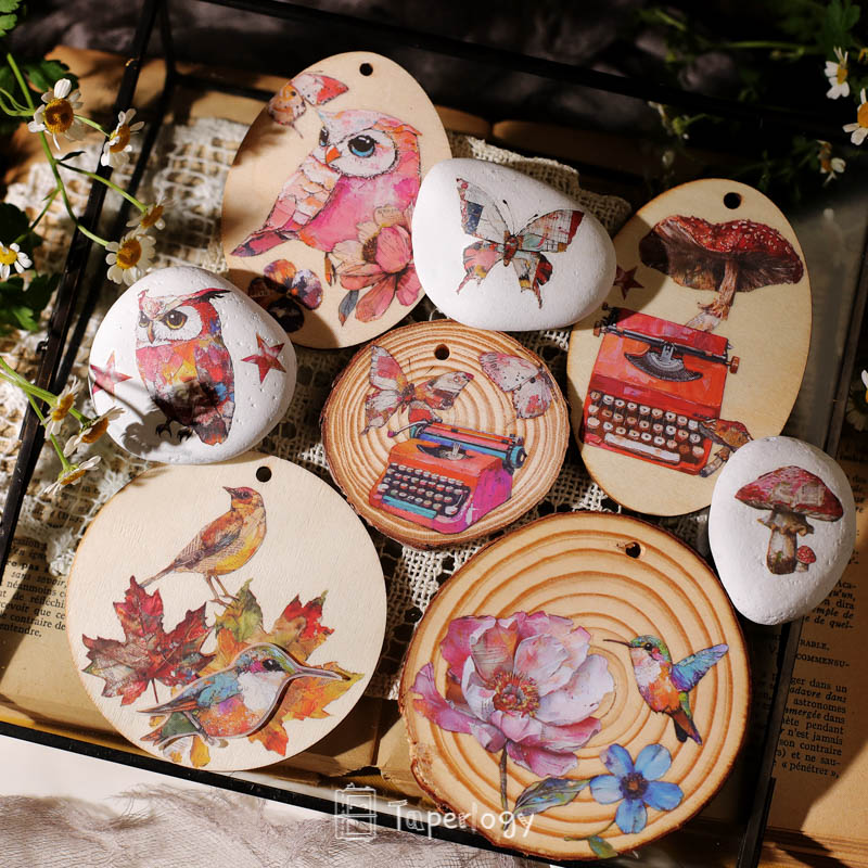 Yomu Whimsical Autumn Rub-on Stickers