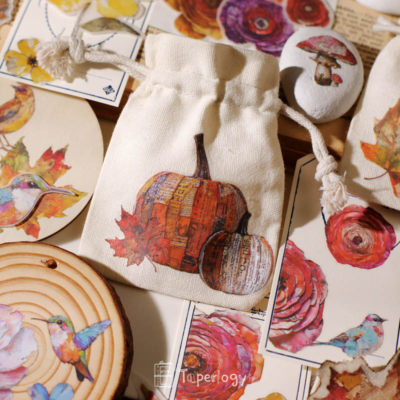 Yomu Whimsical Autumn Rub-on Stickers