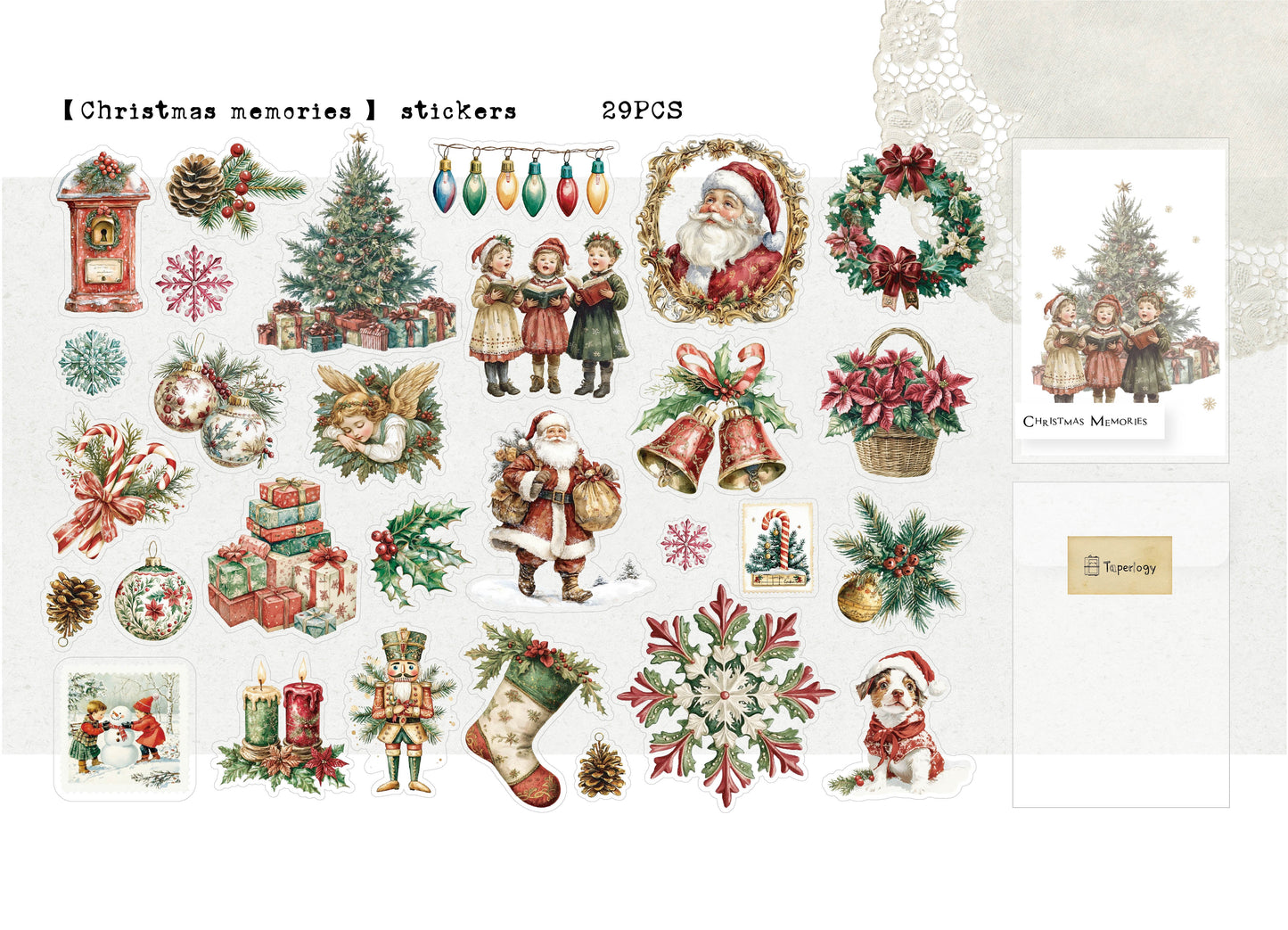 Nilo Christmas Memories Vellum Stickers
