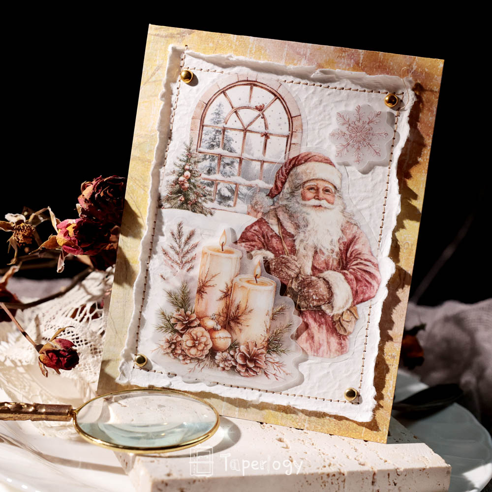 Pilo Rosy Christmas Vellum Stickers