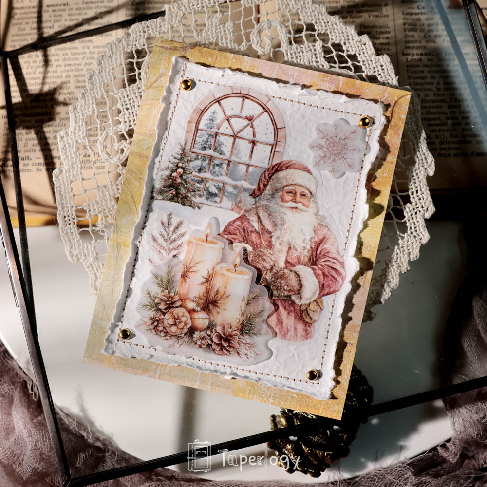 Pilo Rosy Christmas Vellum Stickers