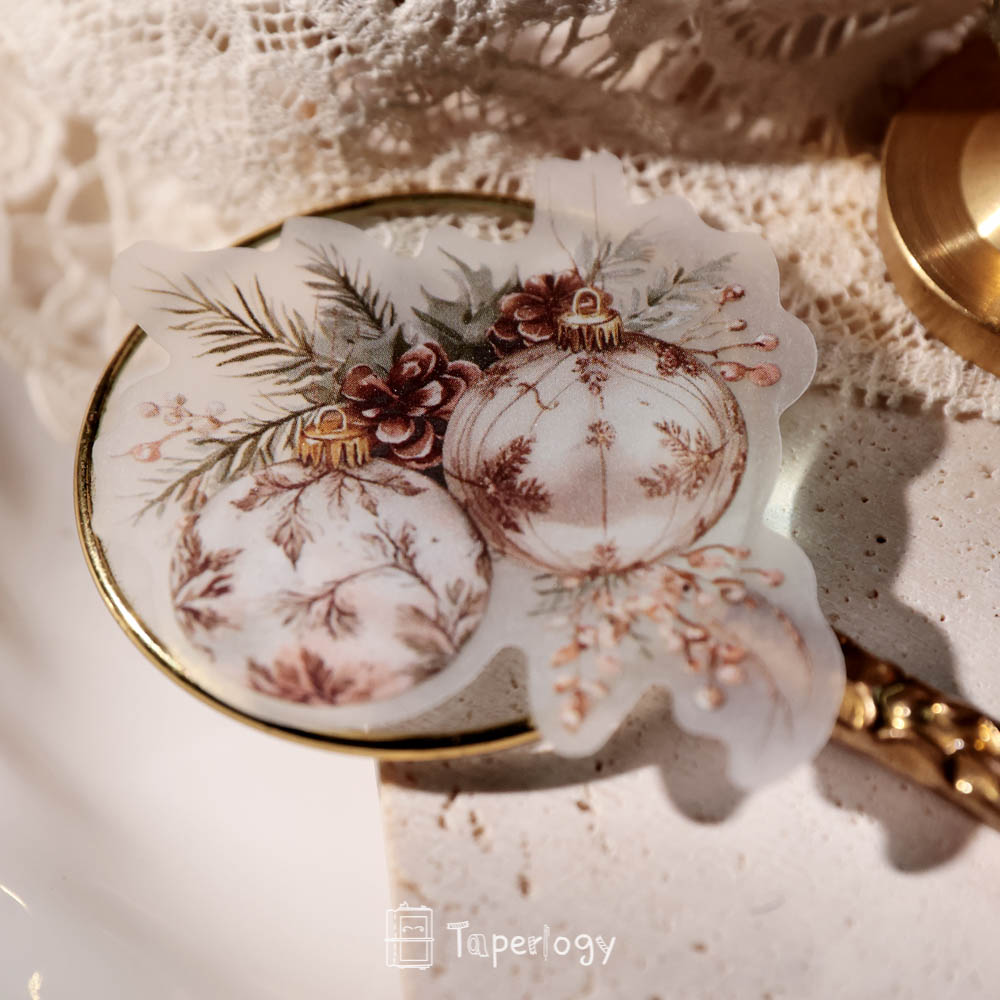 Pilo Rosy Christmas Vellum Stickers