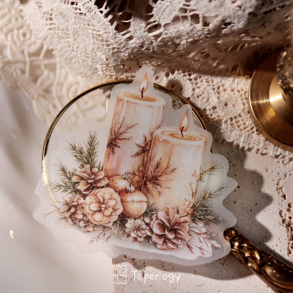 Pilo Rosy Christmas Vellum Stickers
