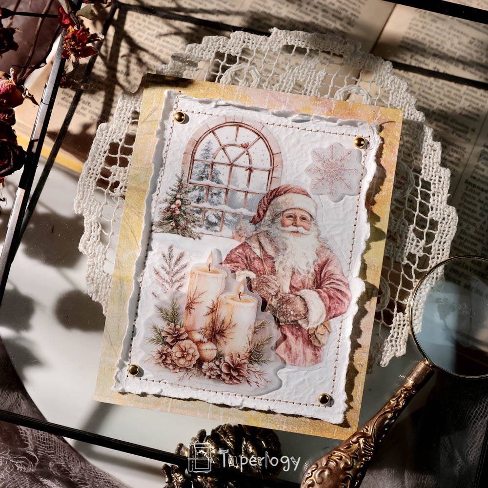 Pilo Rosy Christmas Vellum Stickers