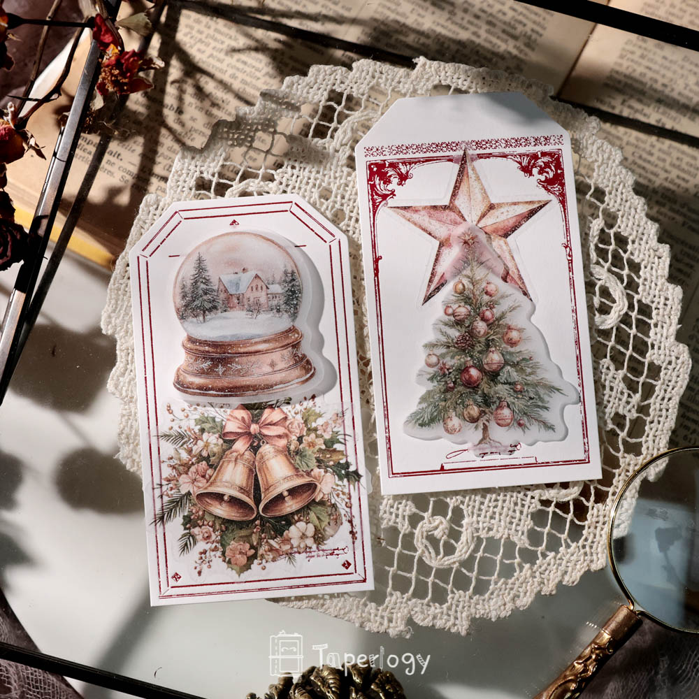 Pilo Rosy Christmas Vellum Stickers