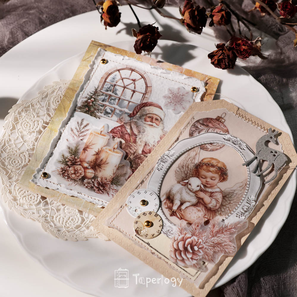 Pilo Rosy Christmas Vellum Stickers