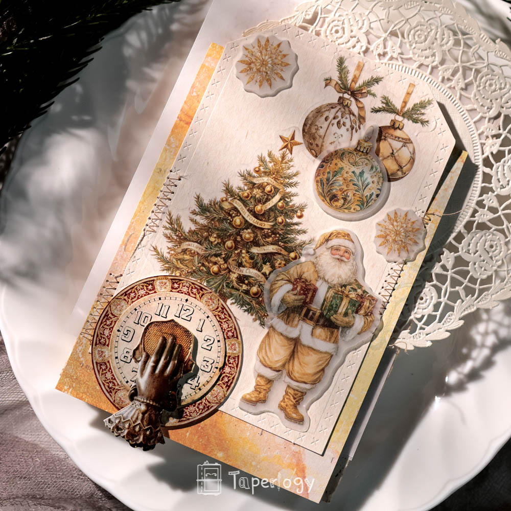 Jilo Gold Christmas Vellum Stickers