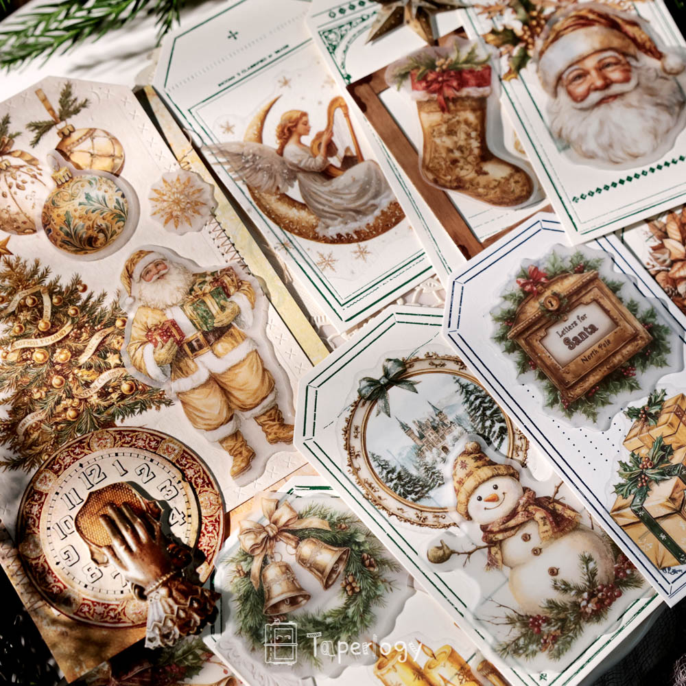 Jilo Gold Christmas Vellum Stickers