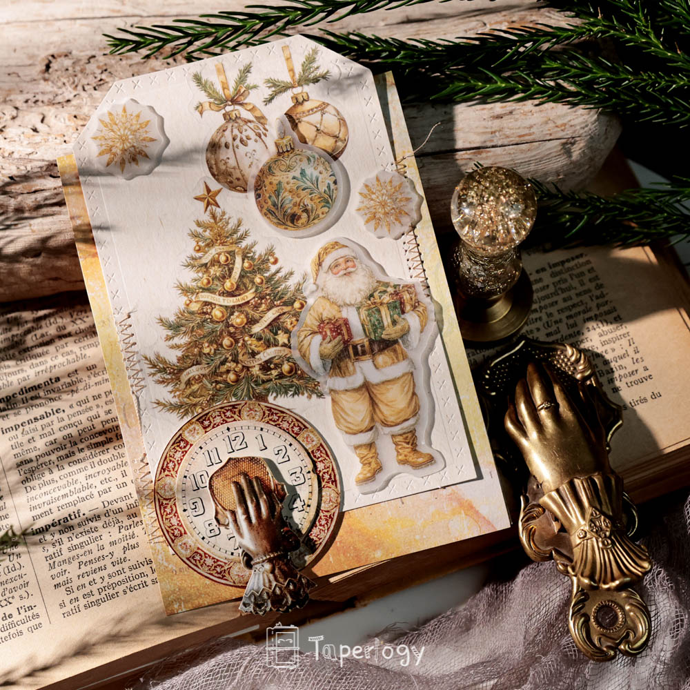 Jilo Gold Christmas Vellum Stickers