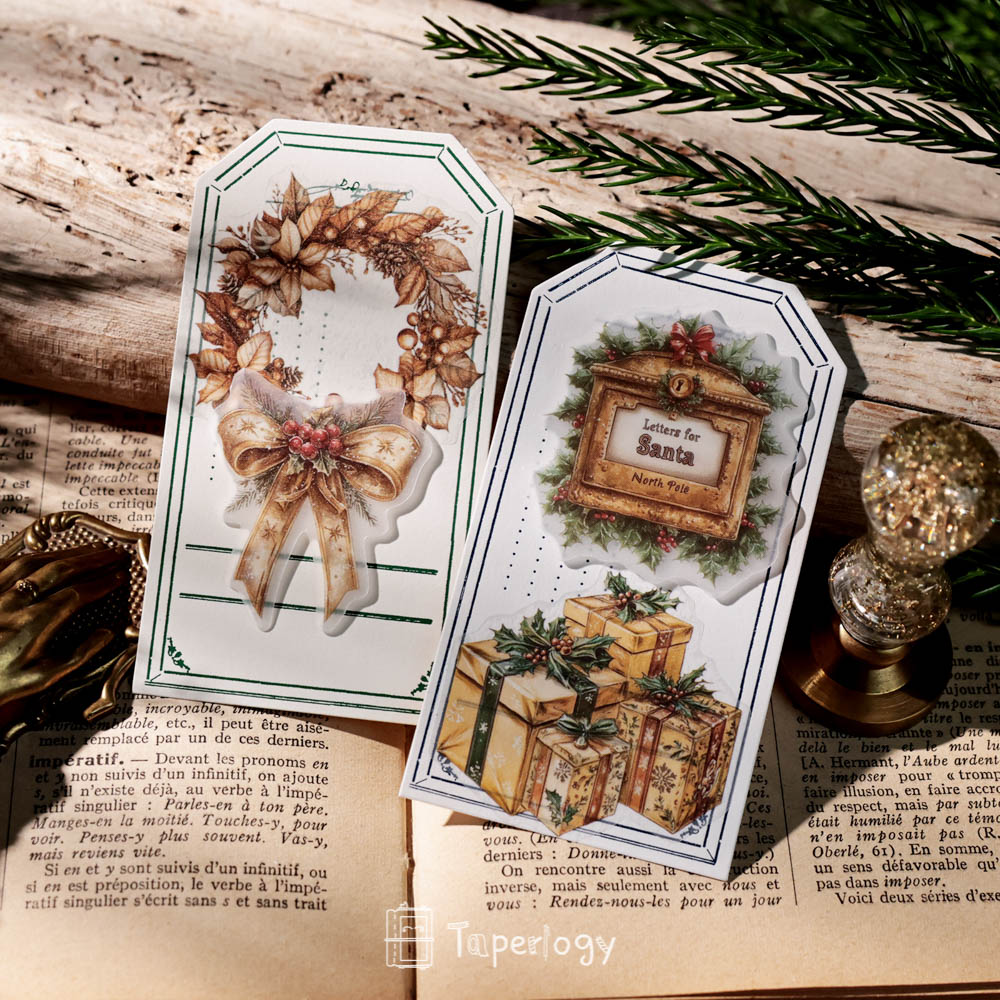 Jilo Gold Christmas Vellum Stickers