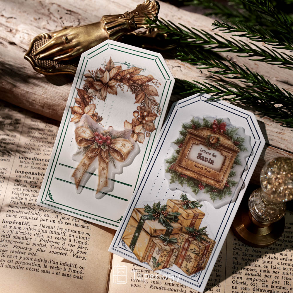 Jilo Gold Christmas Vellum Stickers