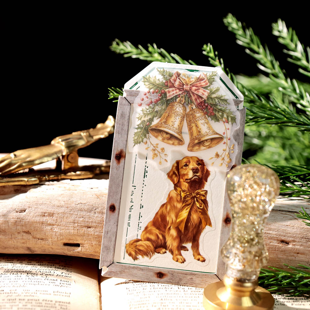 Jilo Gold Christmas Vellum Stickers