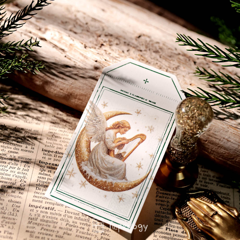 Jilo Gold Christmas Vellum Stickers
