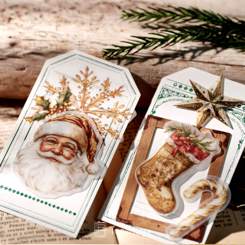 Jilo Gold Christmas Vellum Stickers
