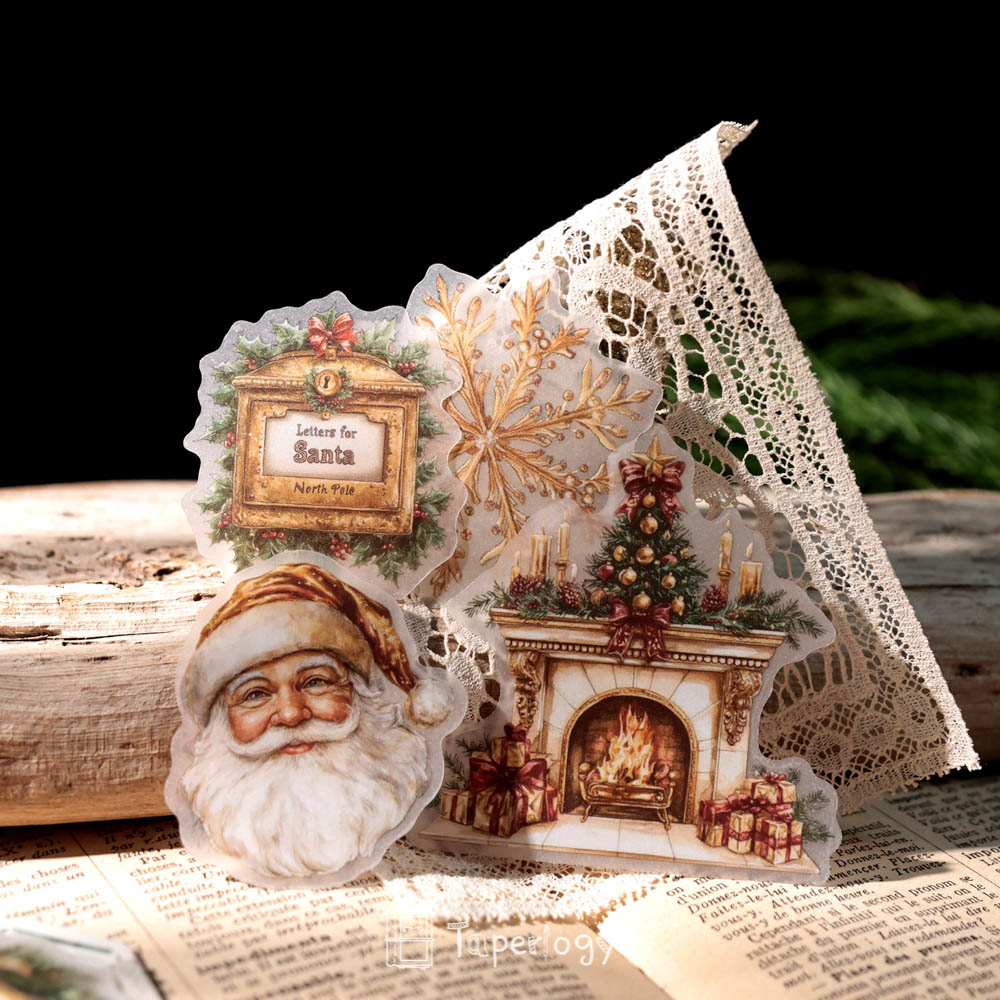 Jilo Gold Christmas Vellum Stickers