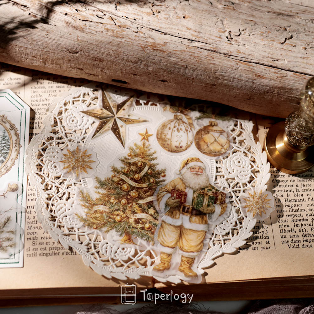 Jilo Gold Christmas Vellum Stickers