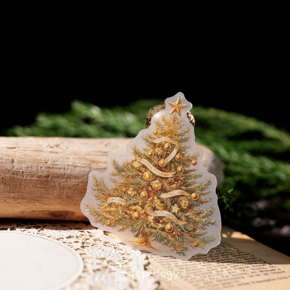 Jilo Gold Christmas Vellum Stickers