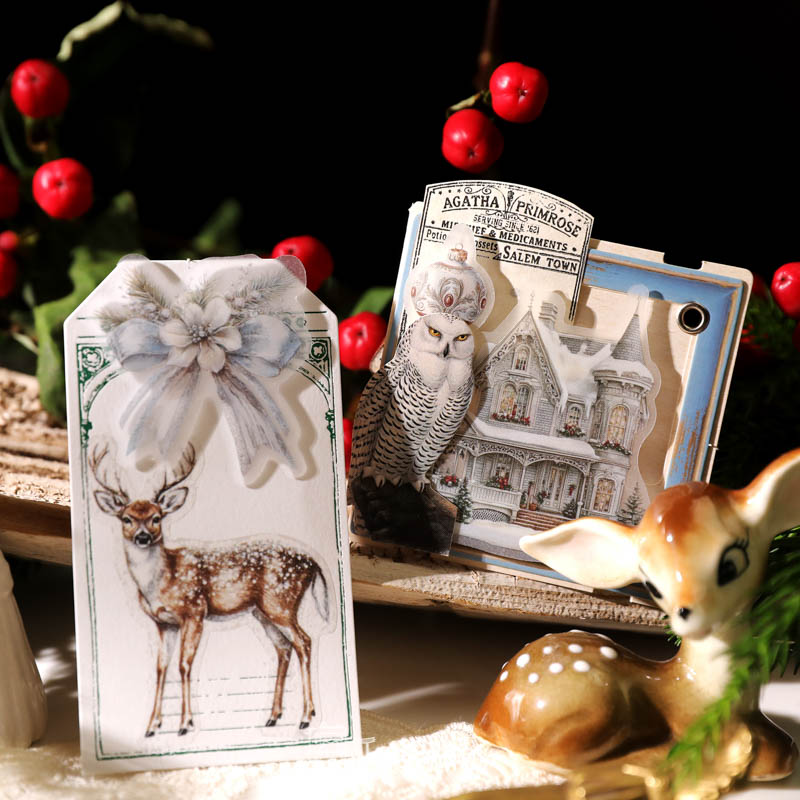Bilo White Christmas Vellum Stickers