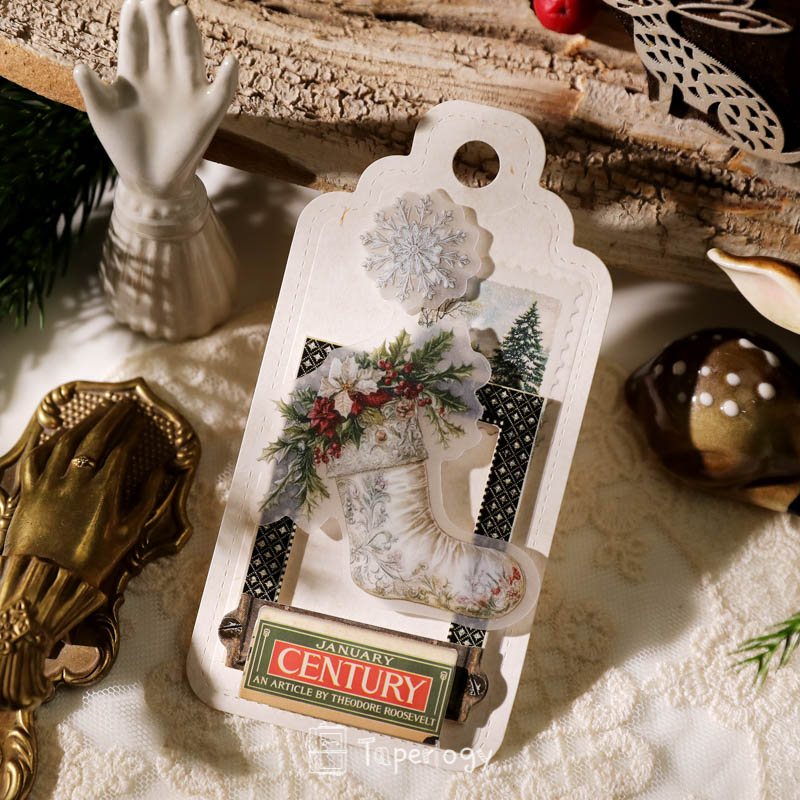 Bilo White Christmas Vellum Stickers