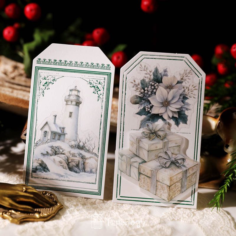 Bilo White Christmas Vellum Stickers