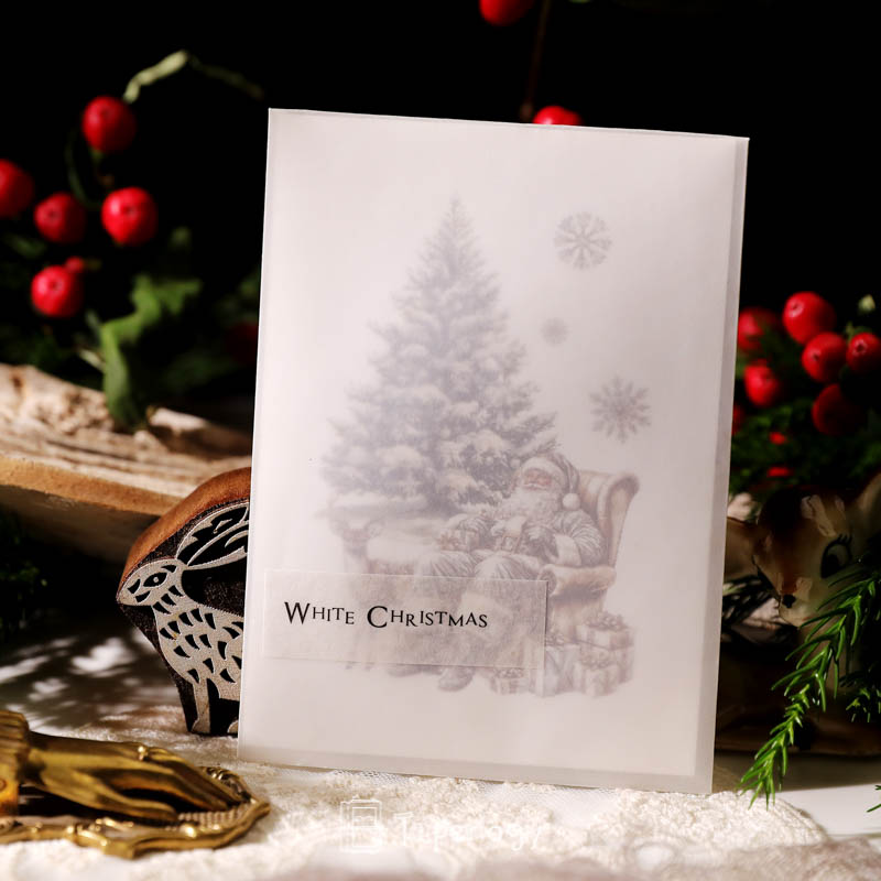 Bilo White Christmas Vellum Stickers