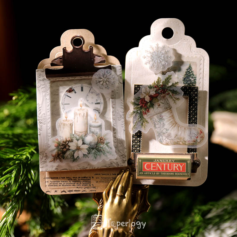 Bilo White Christmas Vellum Stickers