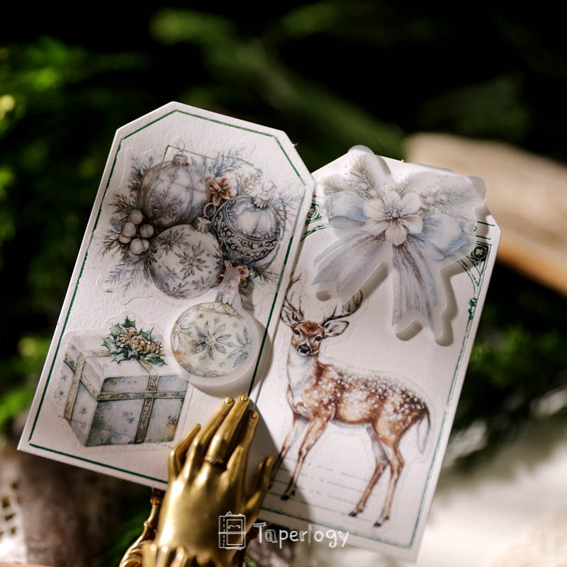 Bilo White Christmas Vellum Stickers