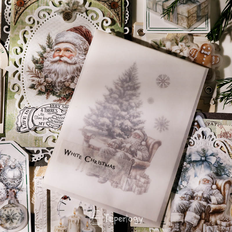 Bilo White Christmas Vellum Stickers