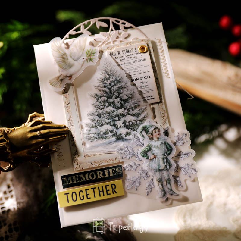 Bilo White Christmas Vellum Stickers