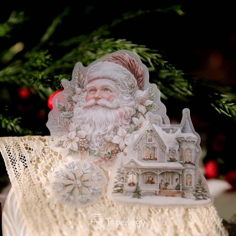 Bilo White Christmas Vellum Stickers