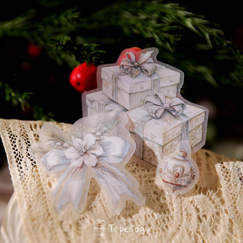 Bilo White Christmas Vellum Stickers