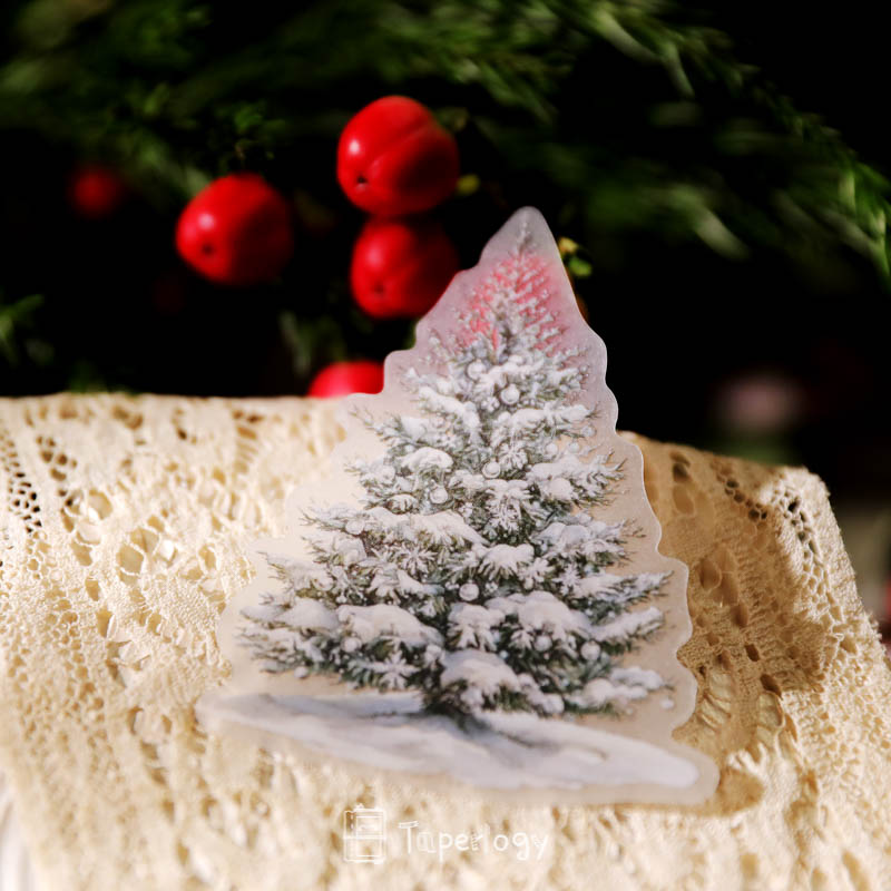 Bilo White Christmas Vellum Stickers