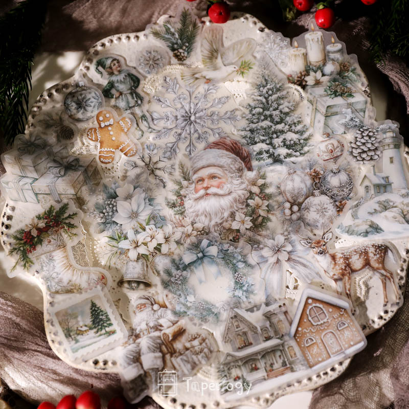 Bilo White Christmas Vellum Stickers